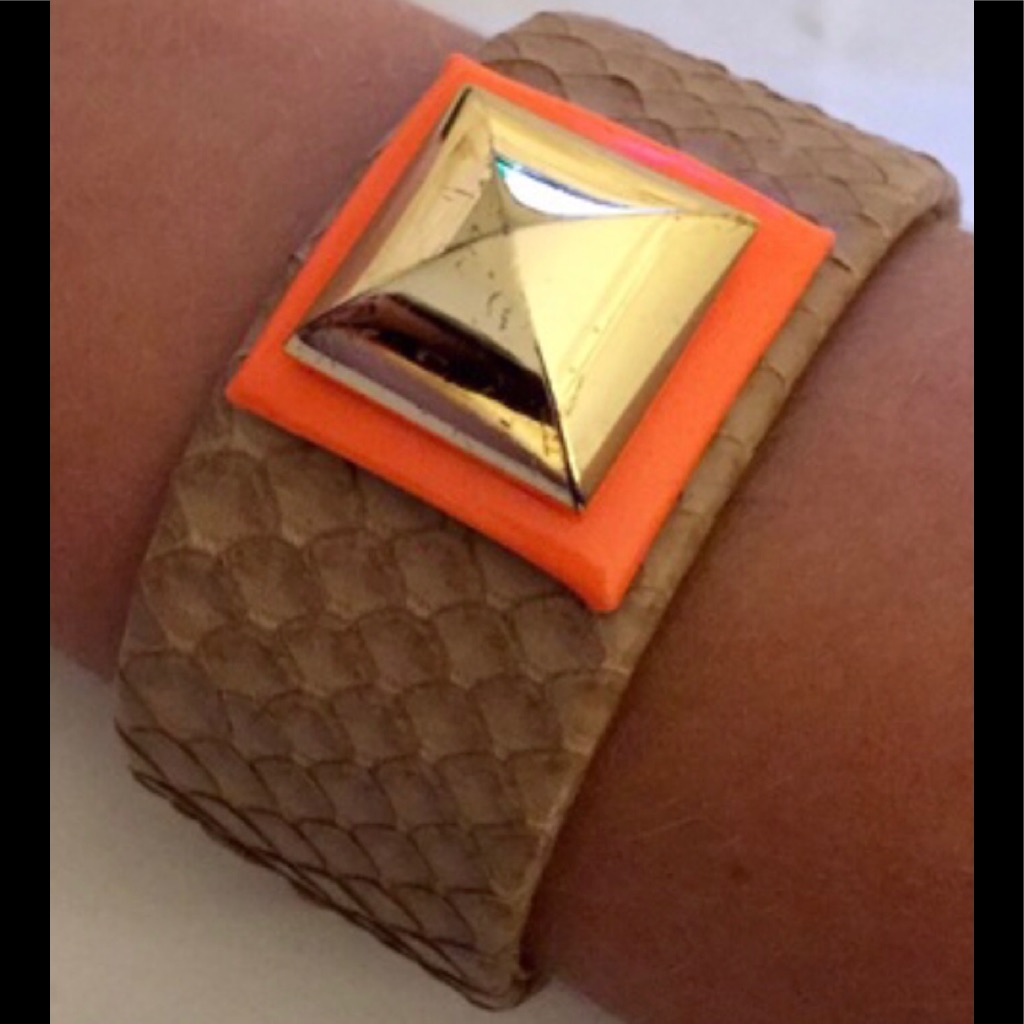 Ted Rossi Python Cuff Bracelet